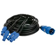 DMT Power Cable CEE - Powercon 12mtr 4x Powercon out