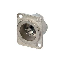 Neutrik XLR 5p. Chassis Male Silver contacts, Nickel housing