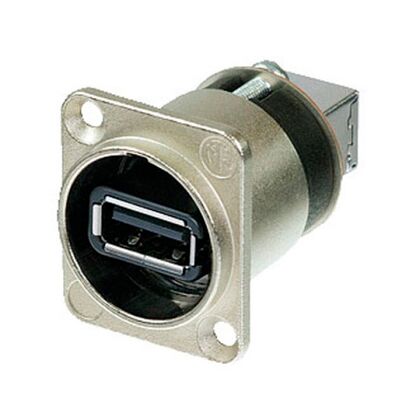 Neutrik USB D-Chassis Nickel housing